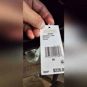Michael korts purse Whitney black
